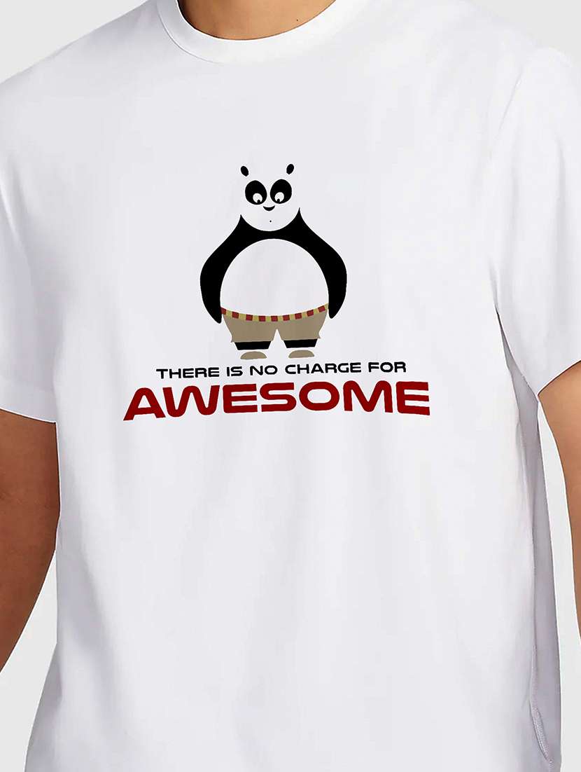 men white round neck regular fit t-shirt - 21841910 -  Standard Image - 2