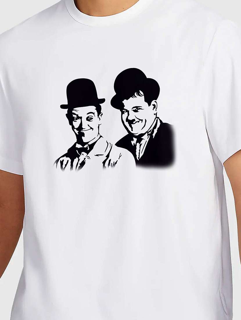 men white round neck regular fit t-shirt - 21841918 -  Standard Image - 2