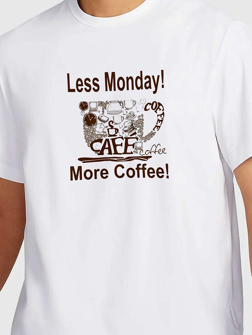 men white round neck regular fit t-shirt - 21841924 -  Standard Image - 2