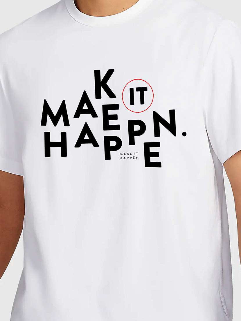 men white round neck regular fit t-shirt - 21841935 -  Standard Image - 2