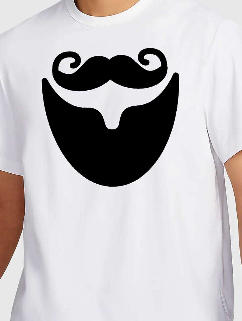 men white round neck regular fit t-shirt - 21841949 -  Standard Image - 2