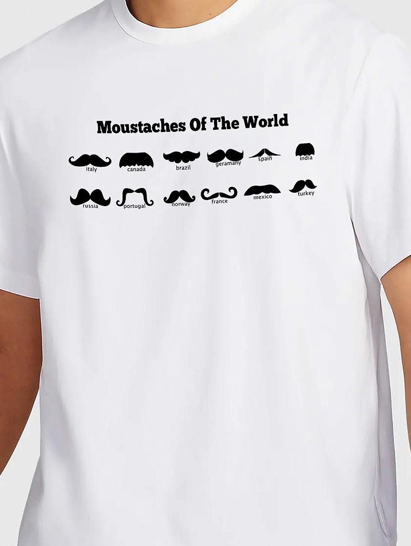 men white round neck regular fit t-shirt - 21841957 - Standard Image - 2