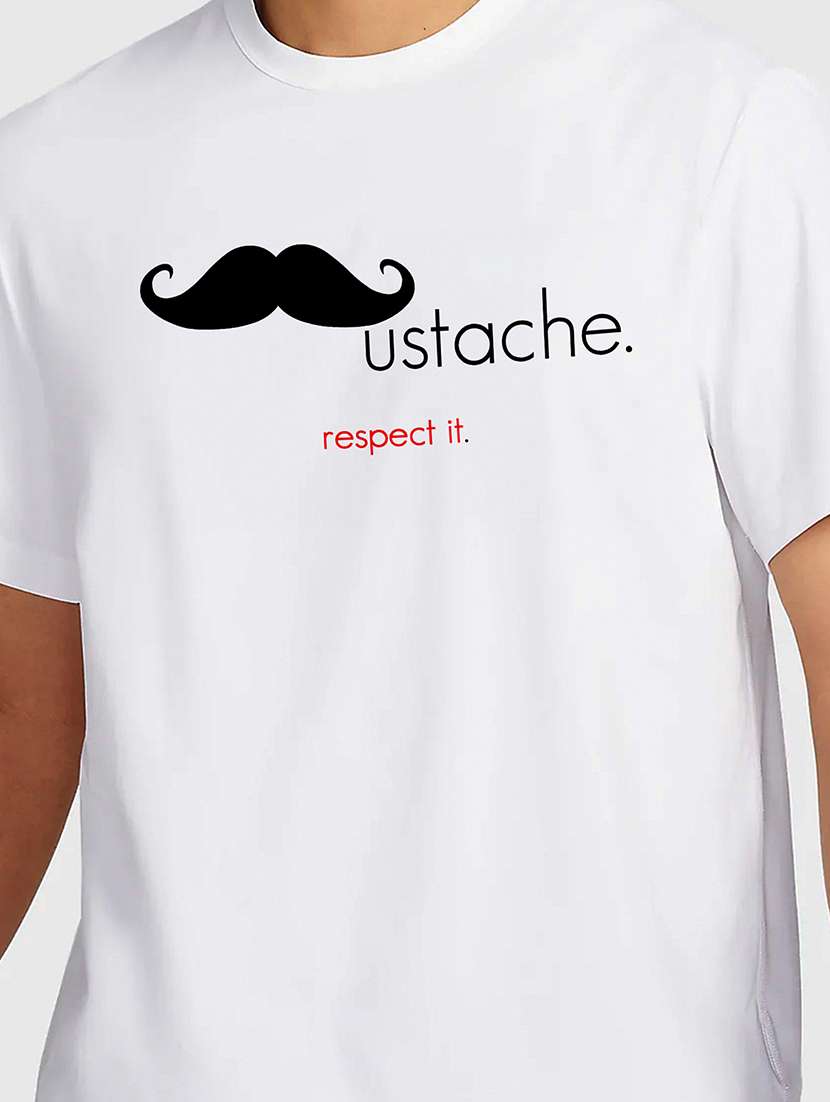 men white round neck regular fit t-shirt - 21841965 -  Standard Image - 2