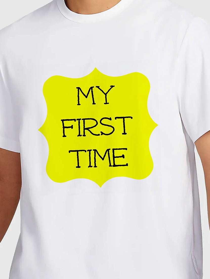 men white round neck regular fit t-shirt - 21841968 -  Standard Image - 2