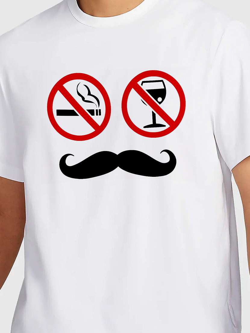 men white round neck regular fit t-shirt - 21841980 -  Standard Image - 2