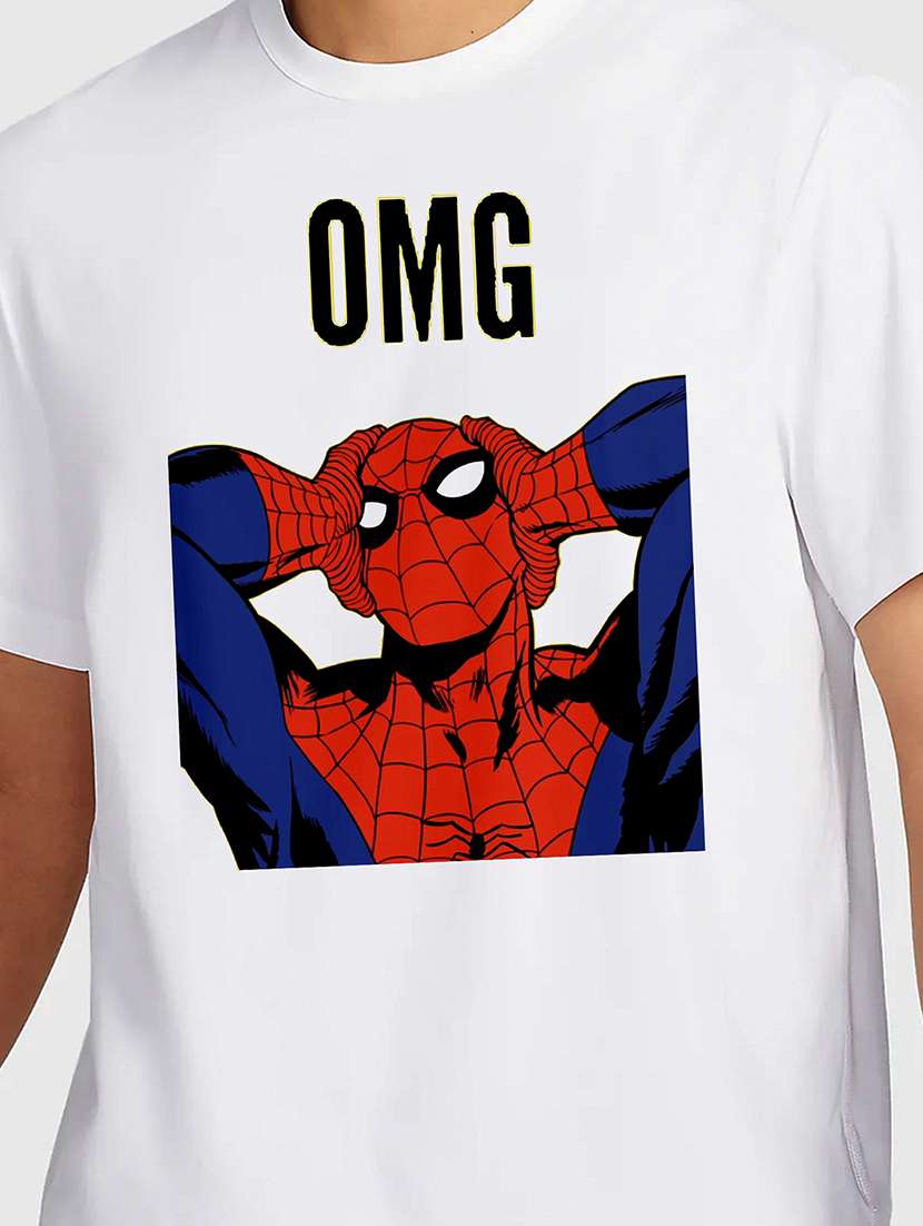 men white round neck regular fit t-shirt - 21841981 -  Standard Image - 2