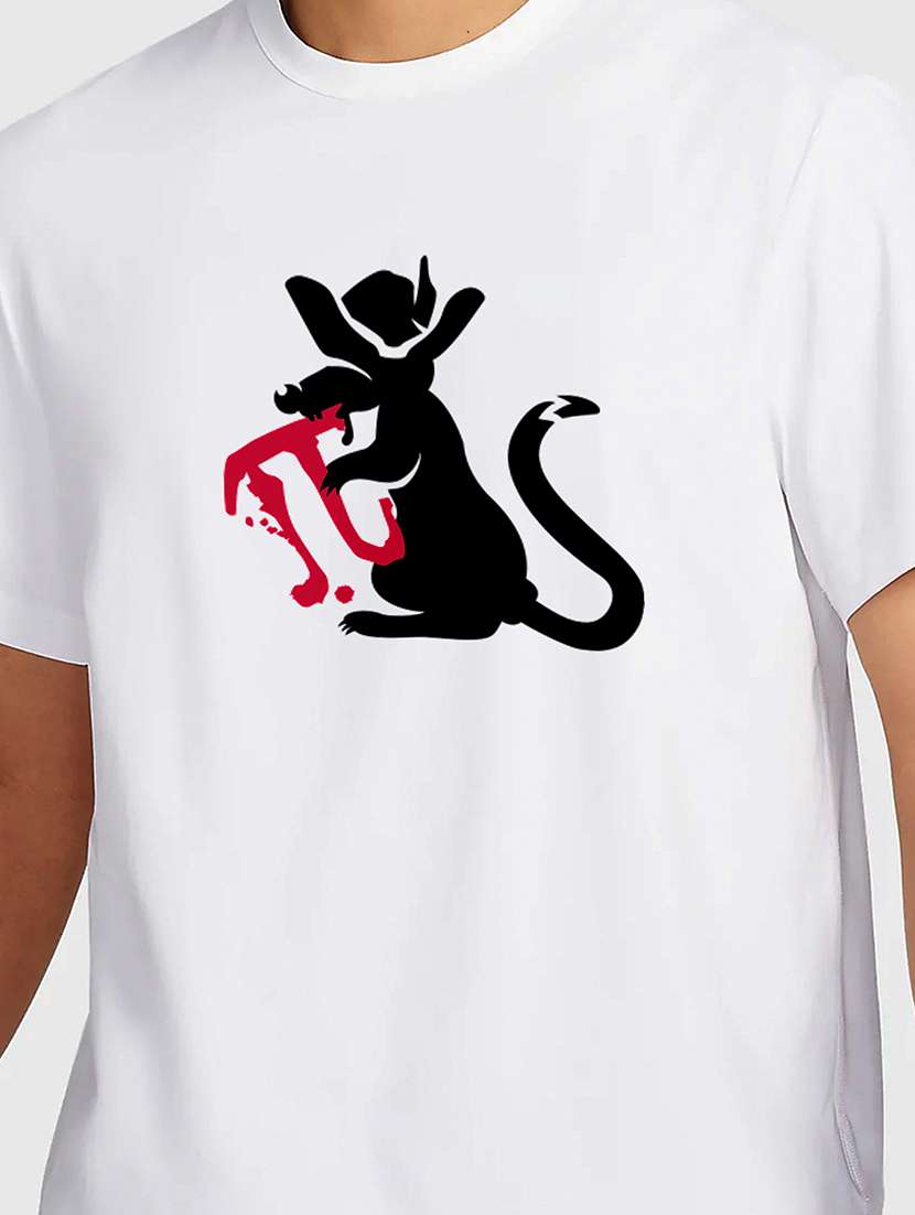 men white round neck regular fit t-shirt - 21841995 -  Standard Image - 2