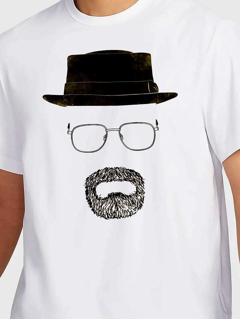 men white round neck regular fit t-shirt - 21842021 - Standard Image - 2
