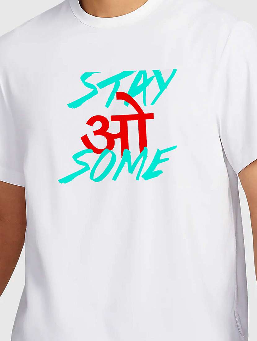 men white round neck regular fit t-shirt - 21842053 -  Standard Image - 2