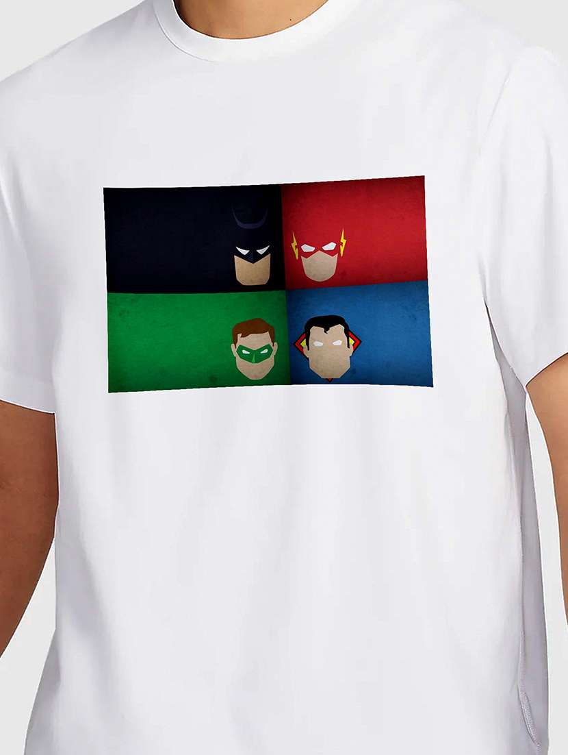 men white round neck regular fit t-shirt - 21842064 -  Standard Image - 2