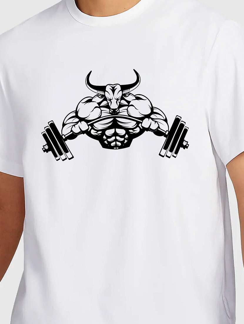 men white round neck regular fit t-shirt - 21842076 -  Standard Image - 2