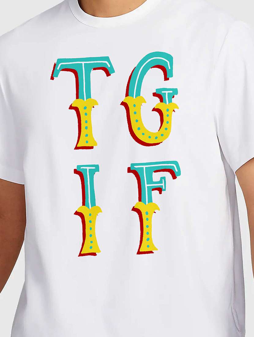 men white round neck regular fit t-shirt - 21842084 - Standard Image - 2