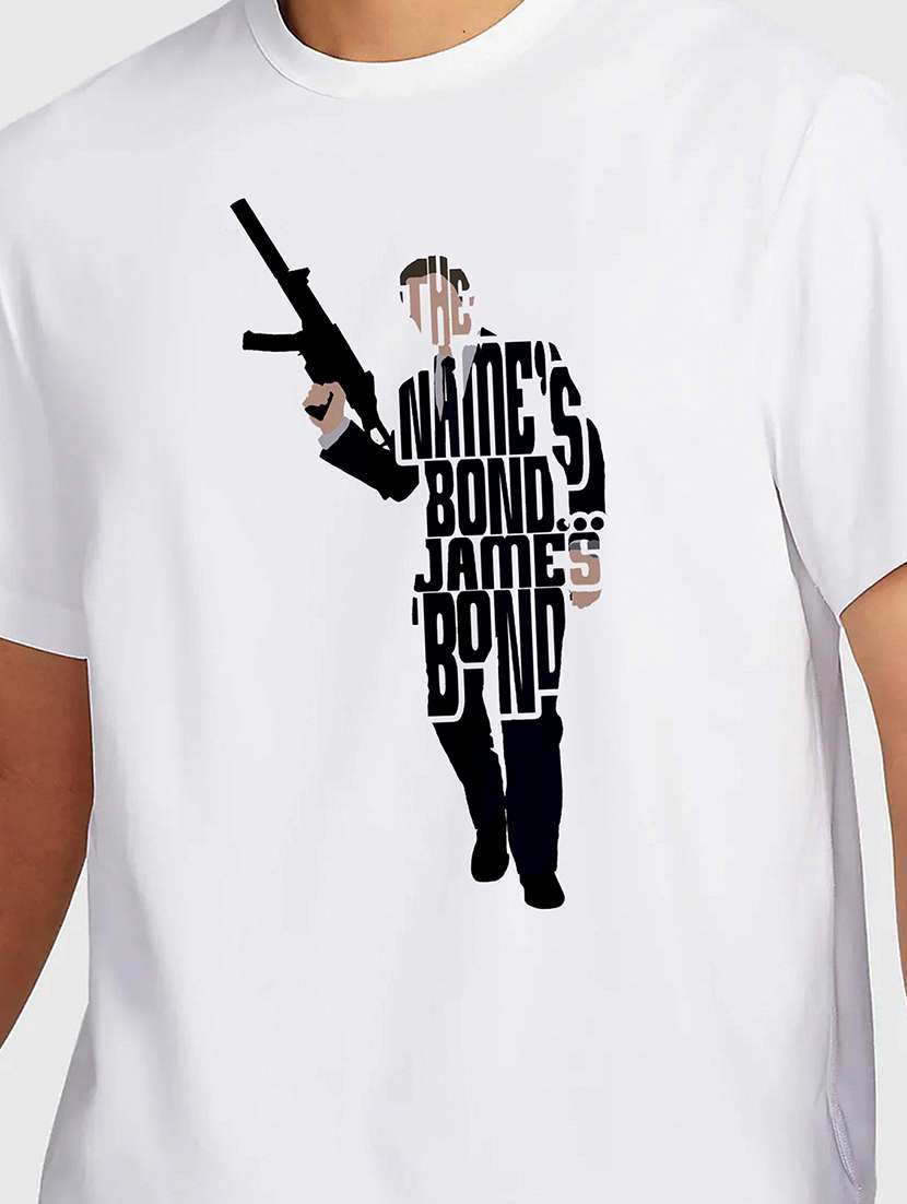 men white round neck regular fit t-shirt - 21842099 -  Standard Image - 2