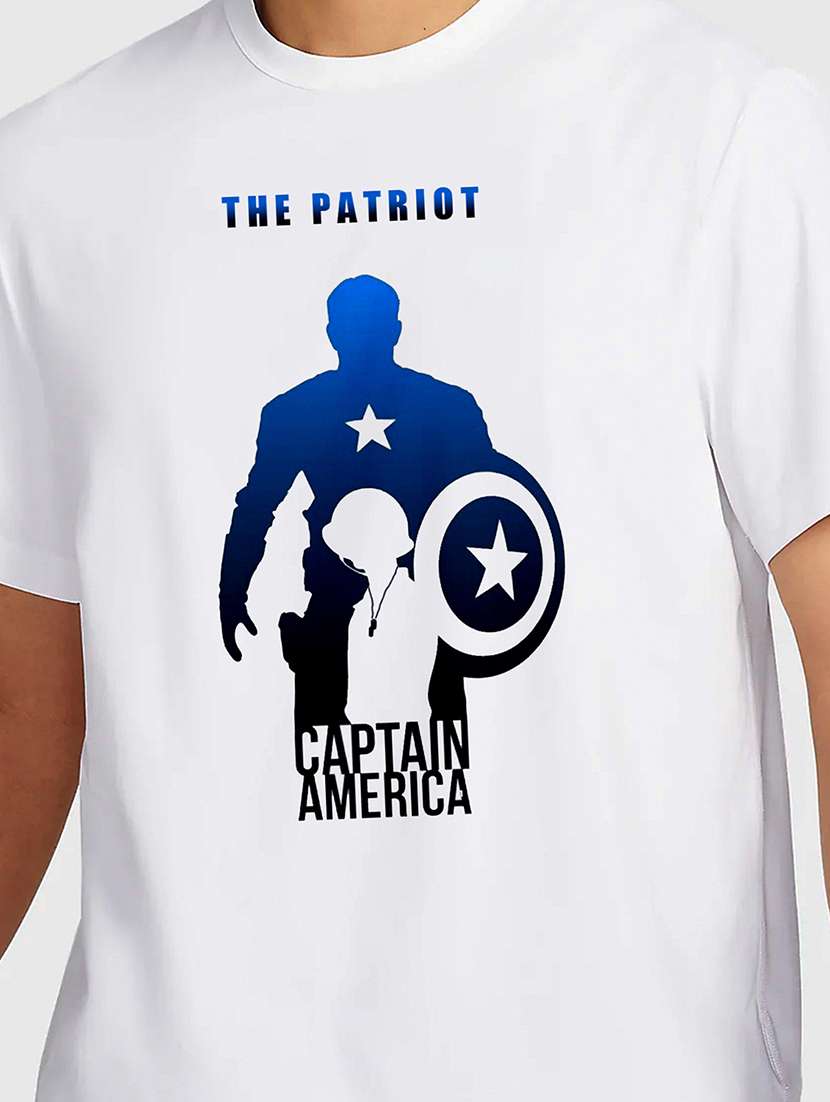 men white round neck regular fit t-shirt - 21842100 -  Standard Image - 2