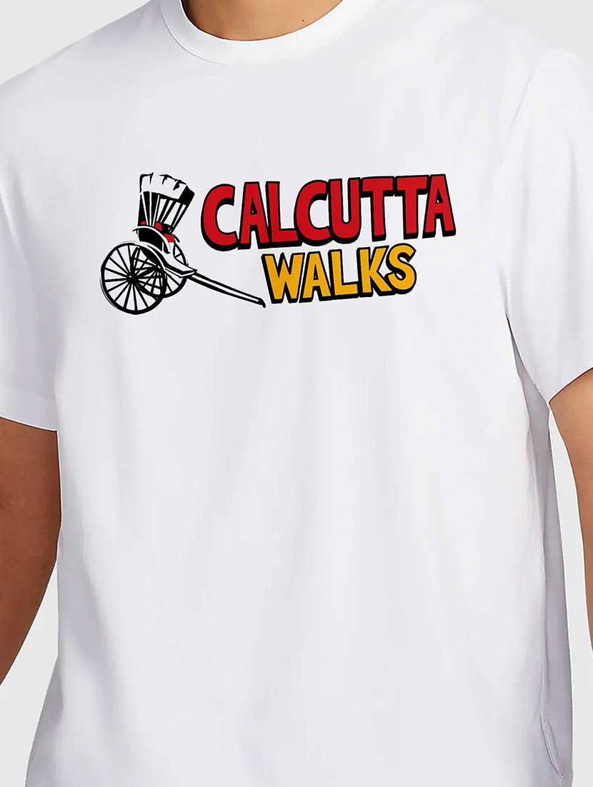 men white round neck regular fit t-shirt - 21842109 - Standard Image - 2