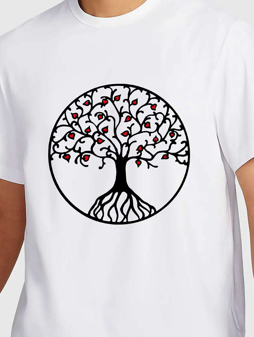 men white round neck regular fit t-shirt - 21842124 -  Standard Image - 2