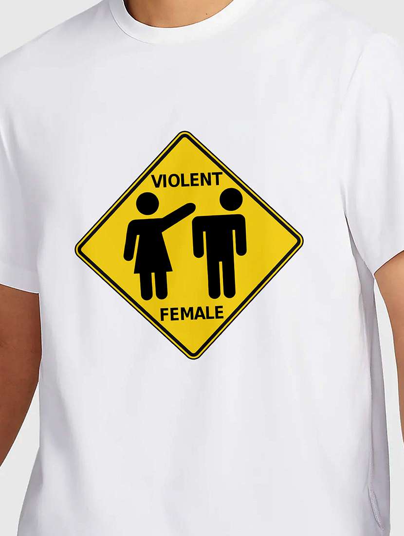 men white round neck regular fit t-shirt - 21842135 -  Standard Image - 2