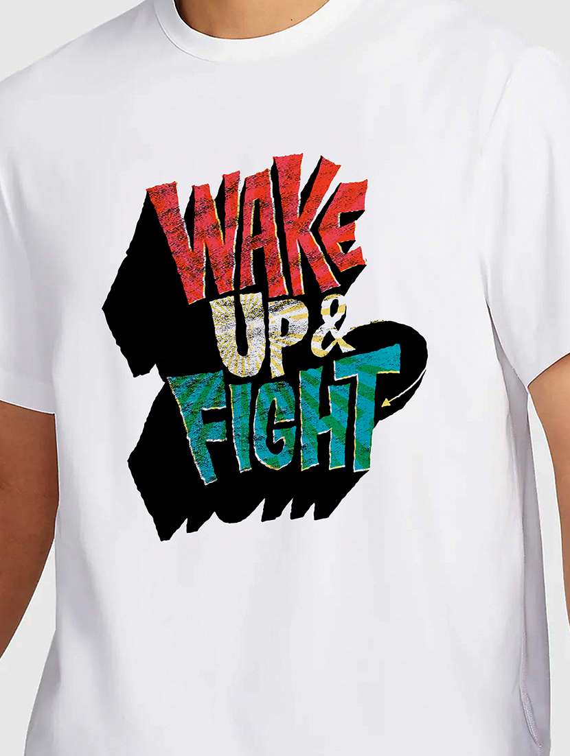 men white round neck regular fit t-shirt - 21842137 -  Standard Image - 2