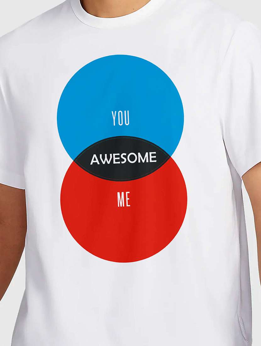 men white round neck regular fit t-shirt - 21842167 -  Standard Image - 2