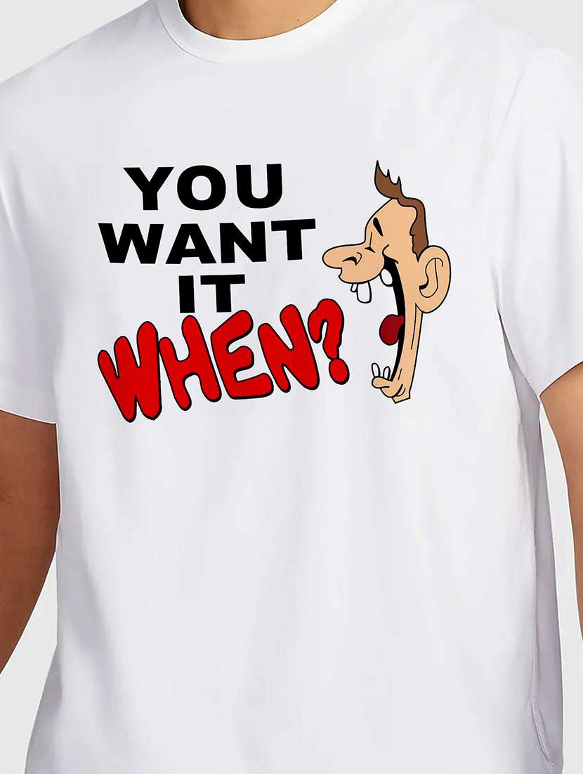 men white round neck regular fit t-shirt - 21842169 -  Standard Image - 2