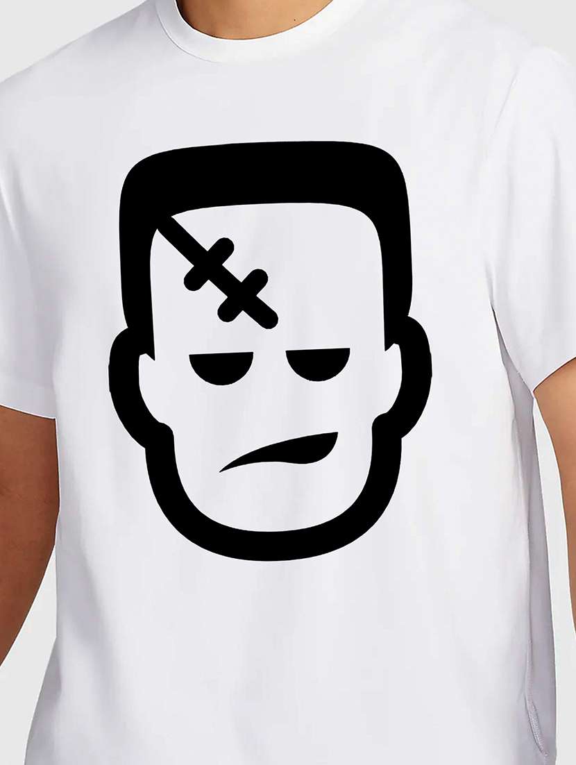 men white round neck regular fit t-shirt - 21842172 - Standard Image - 2