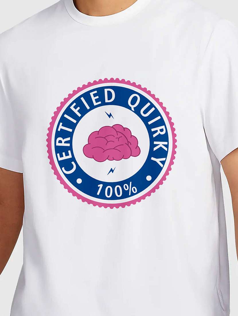 men white round neck regular fit t-shirt - 21842175 -  Standard Image - 2