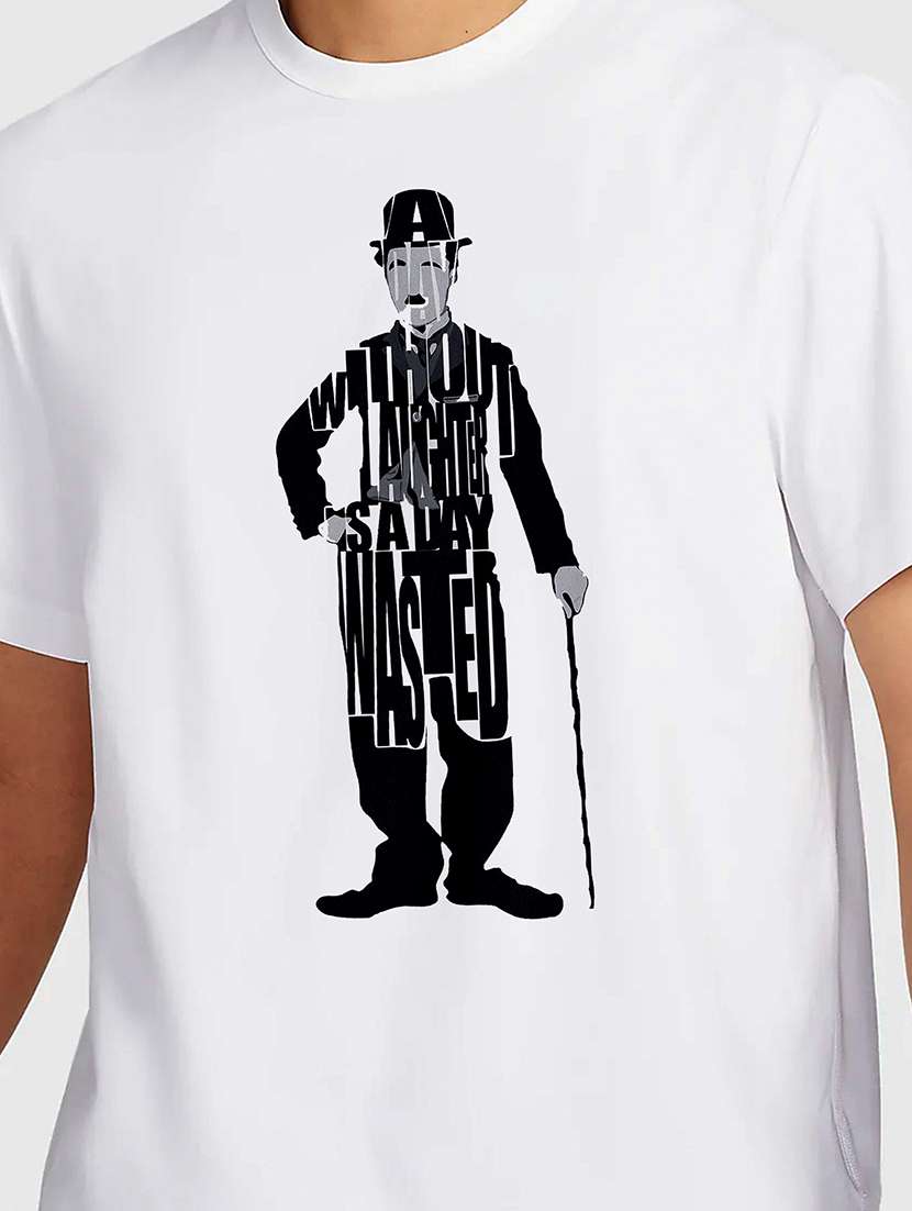 men white round neck regular fit t-shirt - 21842177 -  Standard Image - 2