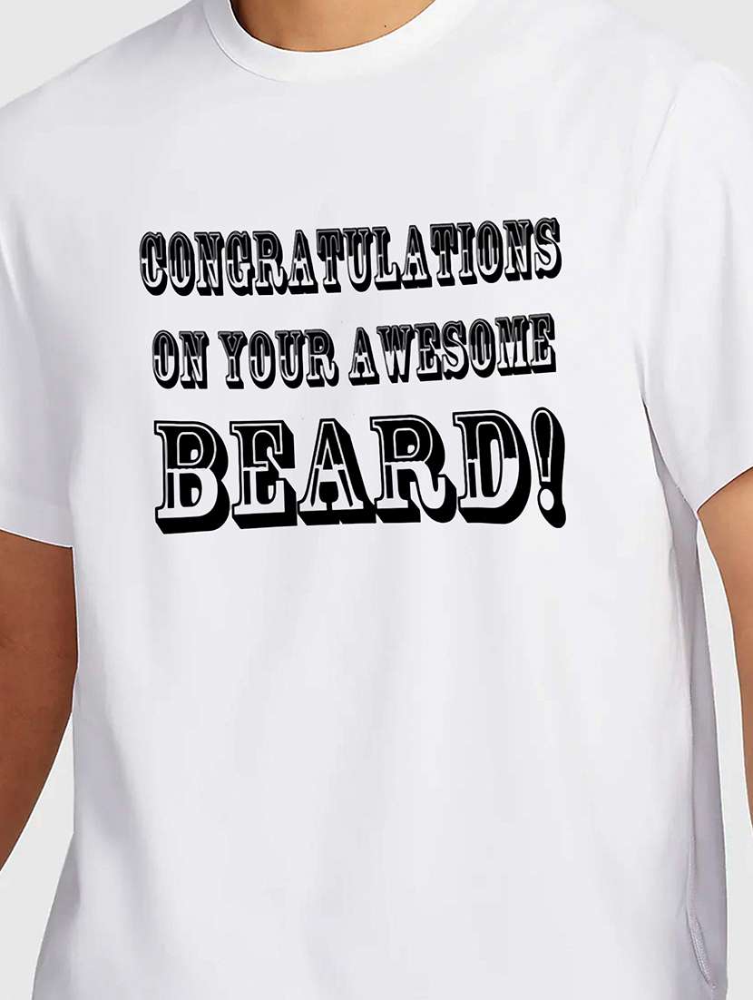 men white round neck regular fit t-shirt - 21842193 - Standard Image - 2