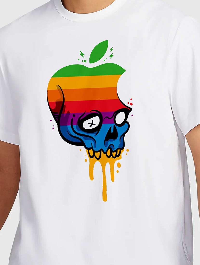 men white round neck regular fit t-shirt - 21842201 -  Standard Image - 2