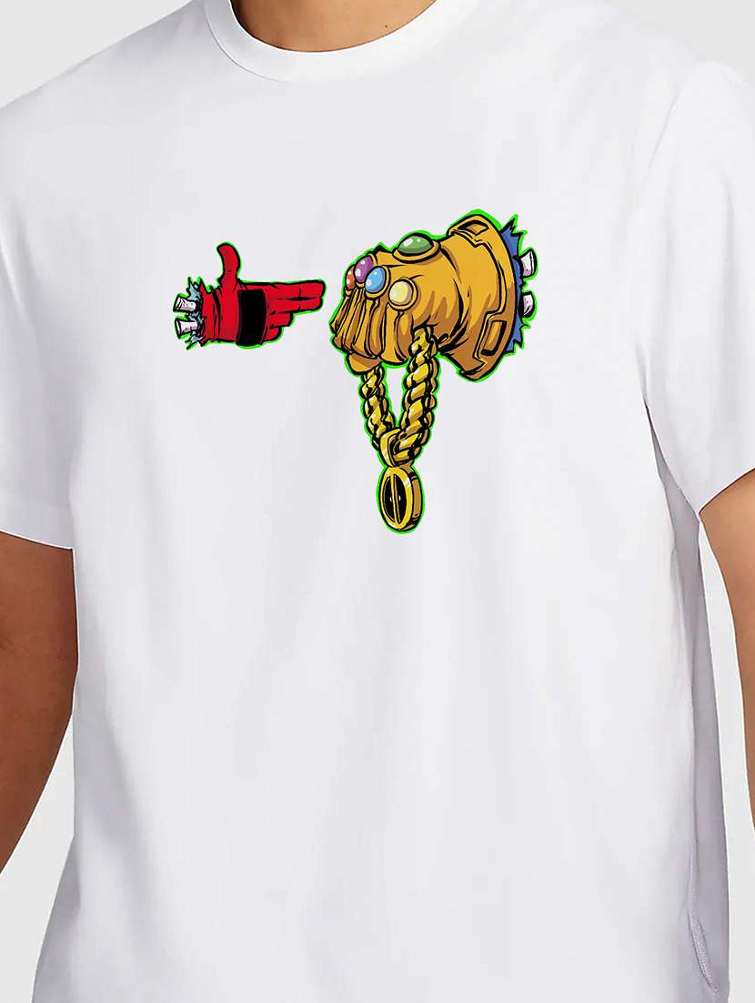 men white round neck regular fit t-shirt - 21842208 - Standard Image - 2