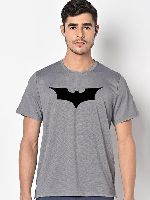 men grey round neck regular fit t-shirt - 21842504 -  Standard Image - 0