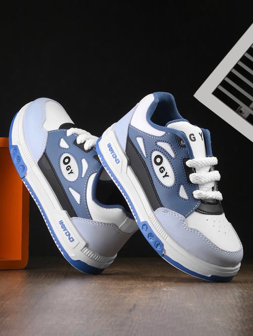 boys blue lace up sneaker - 21842880 - Standard Image - 0