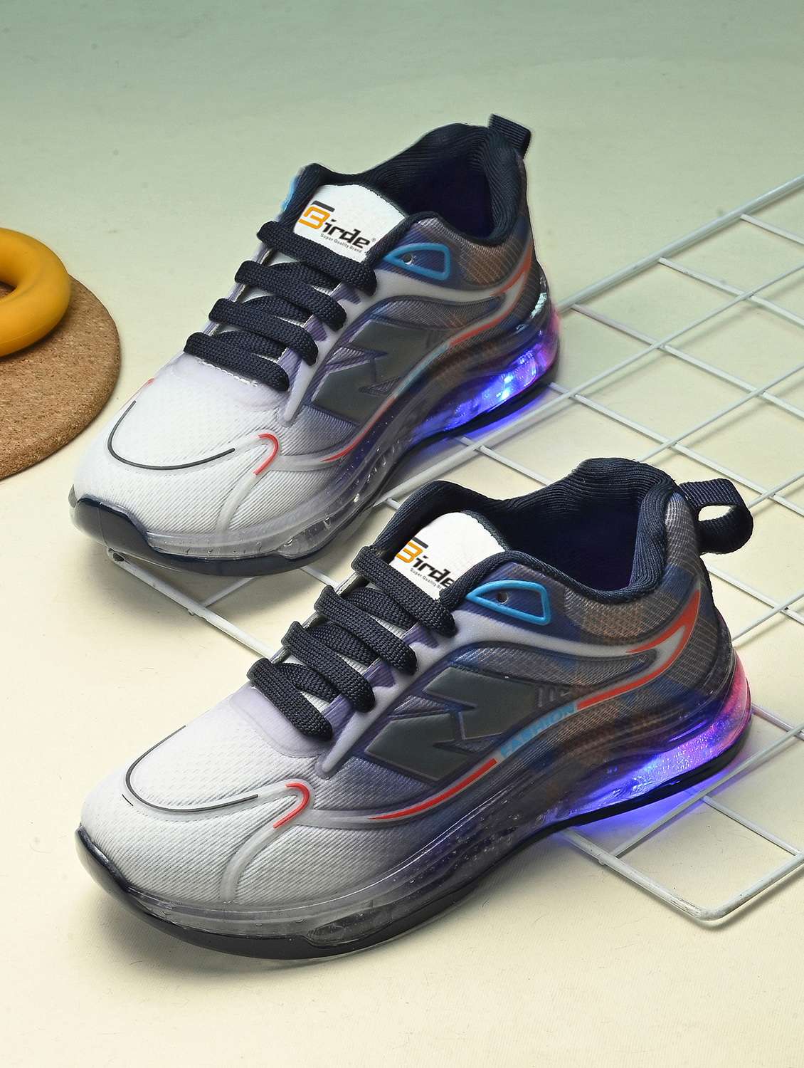 boys blue lace up sport shoes