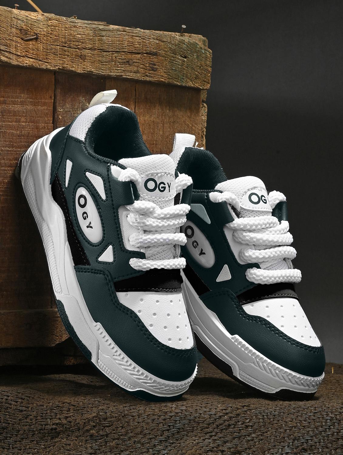 boys bottle green lace up sneaker
