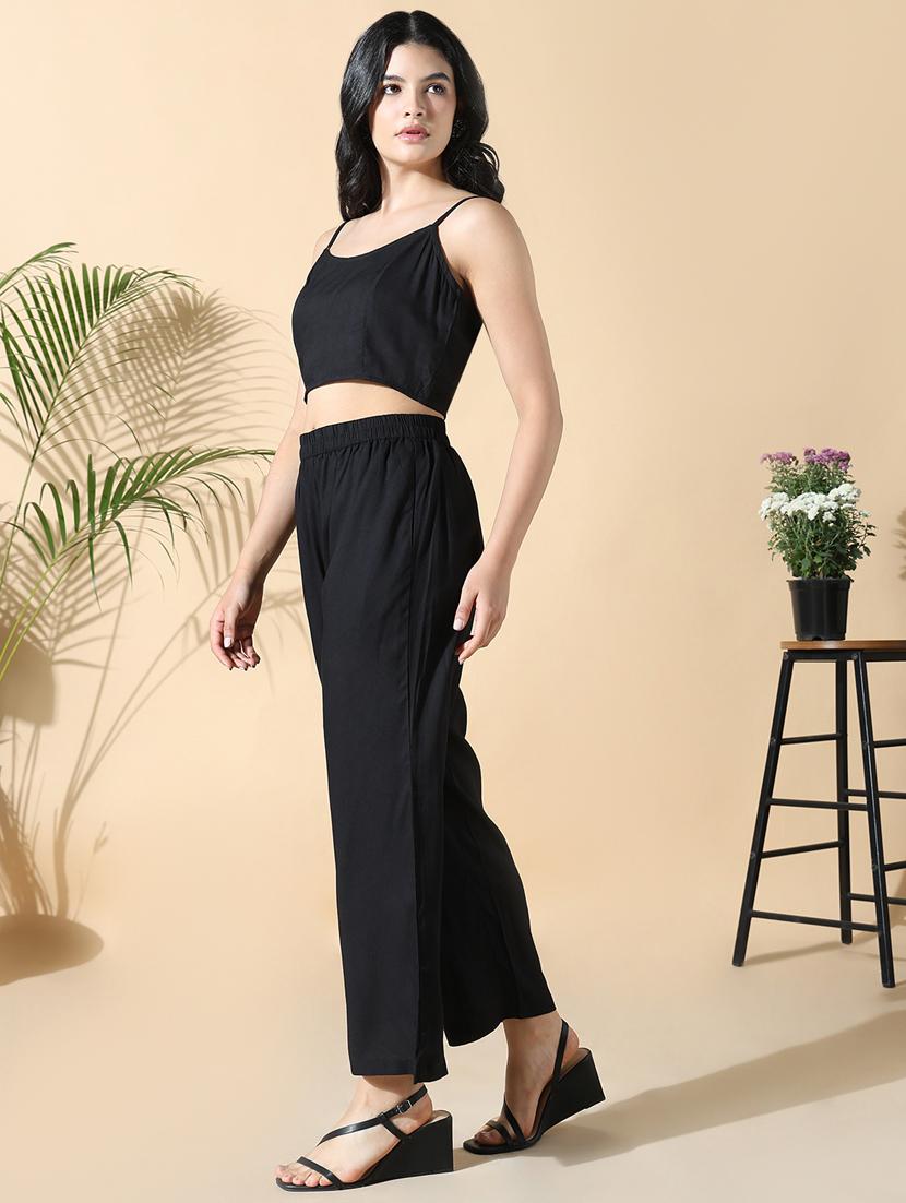 women black embroidered top pants set with jacket - 21842931 - Standard Image - 2