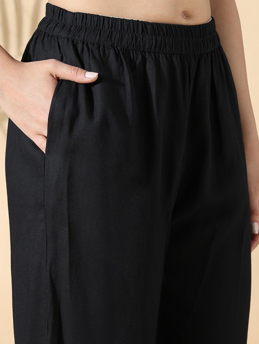 women black embroidered top pants set with jacket - 21842931 - Standard Image - 7