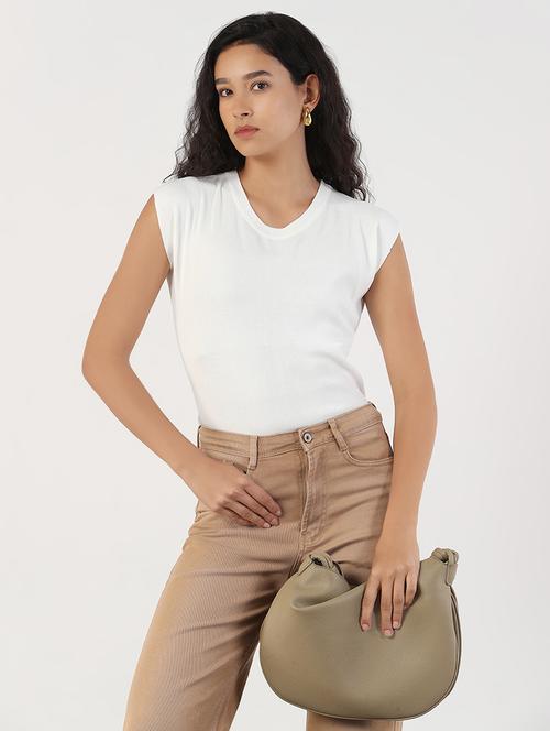 women solid round neck regular top - 21843028 -  Standard Image - 0