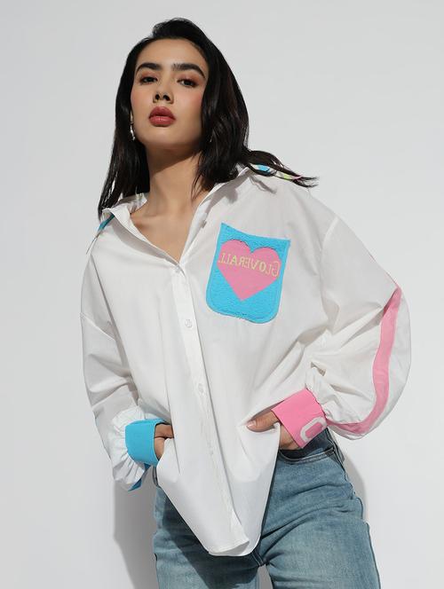 white cotton regular shirt - 21843100 -  Standard Image - 0