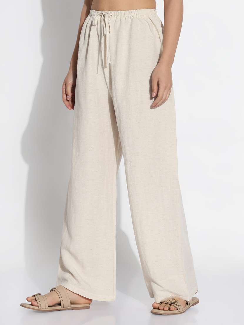 beige cotton trousers - 21843146 -  Standard Image - 2