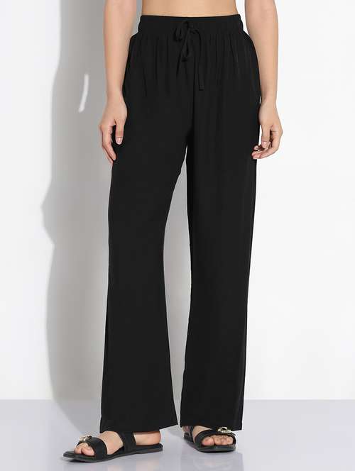 black cotton trousers - 21843148 -  Standard Image - 0