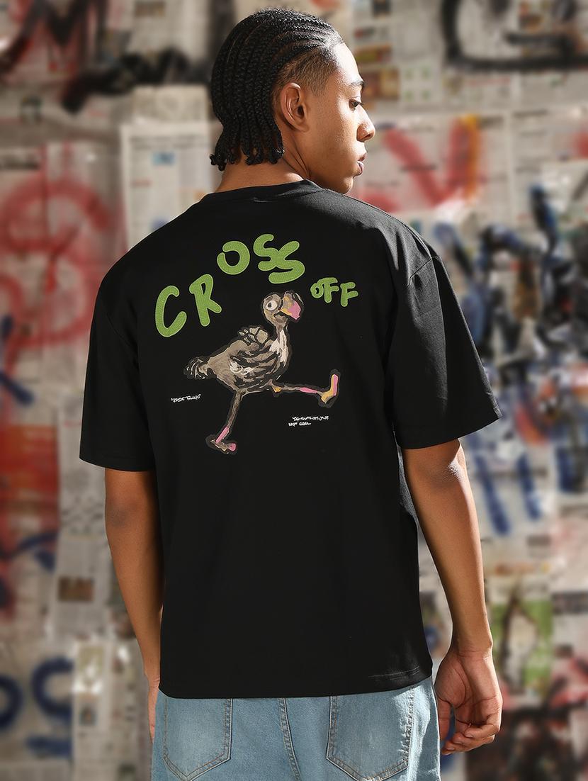 men back print round neck regular fit t-shirt - 21843273 - Zoom Image - 0