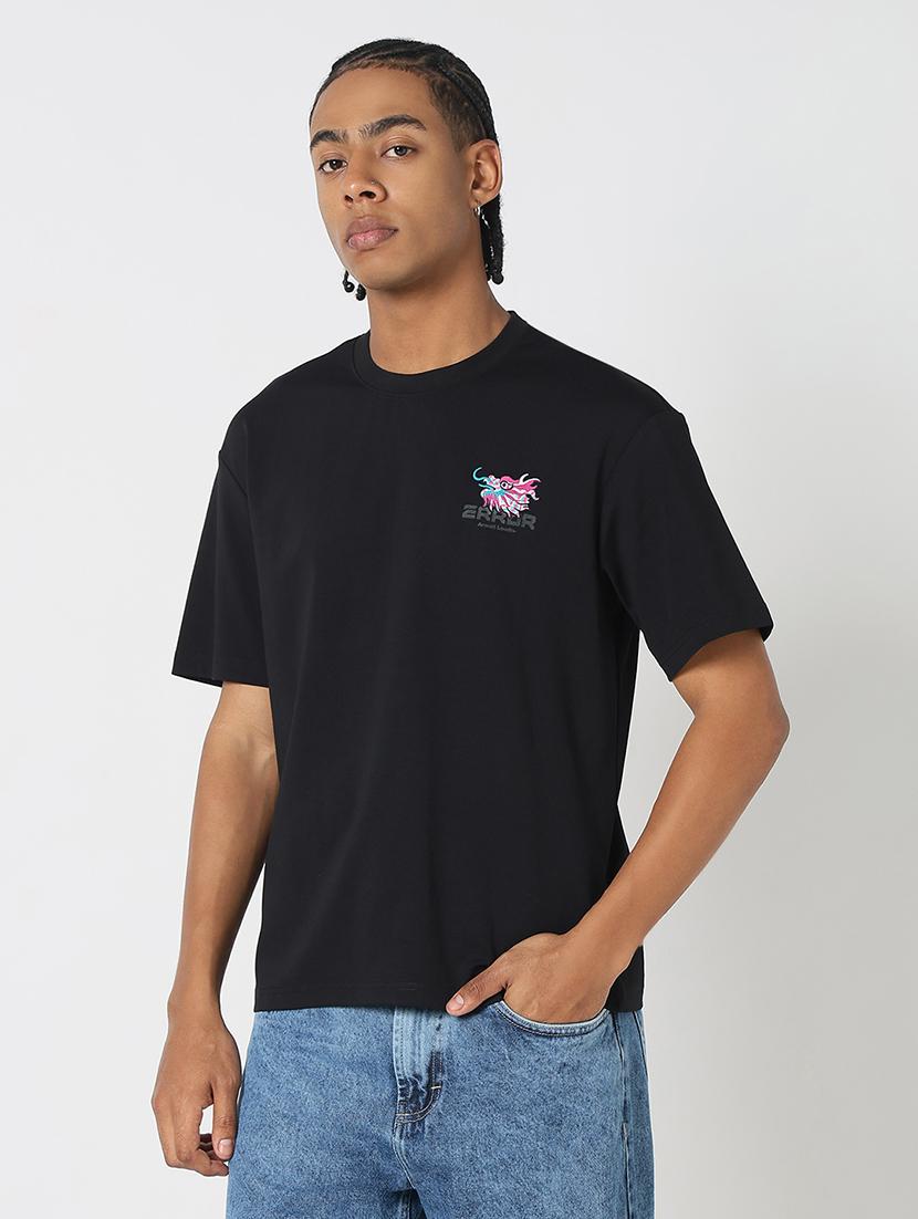 men back print round neck regular fit t-shirt - 21843275 - Standard Image - 2