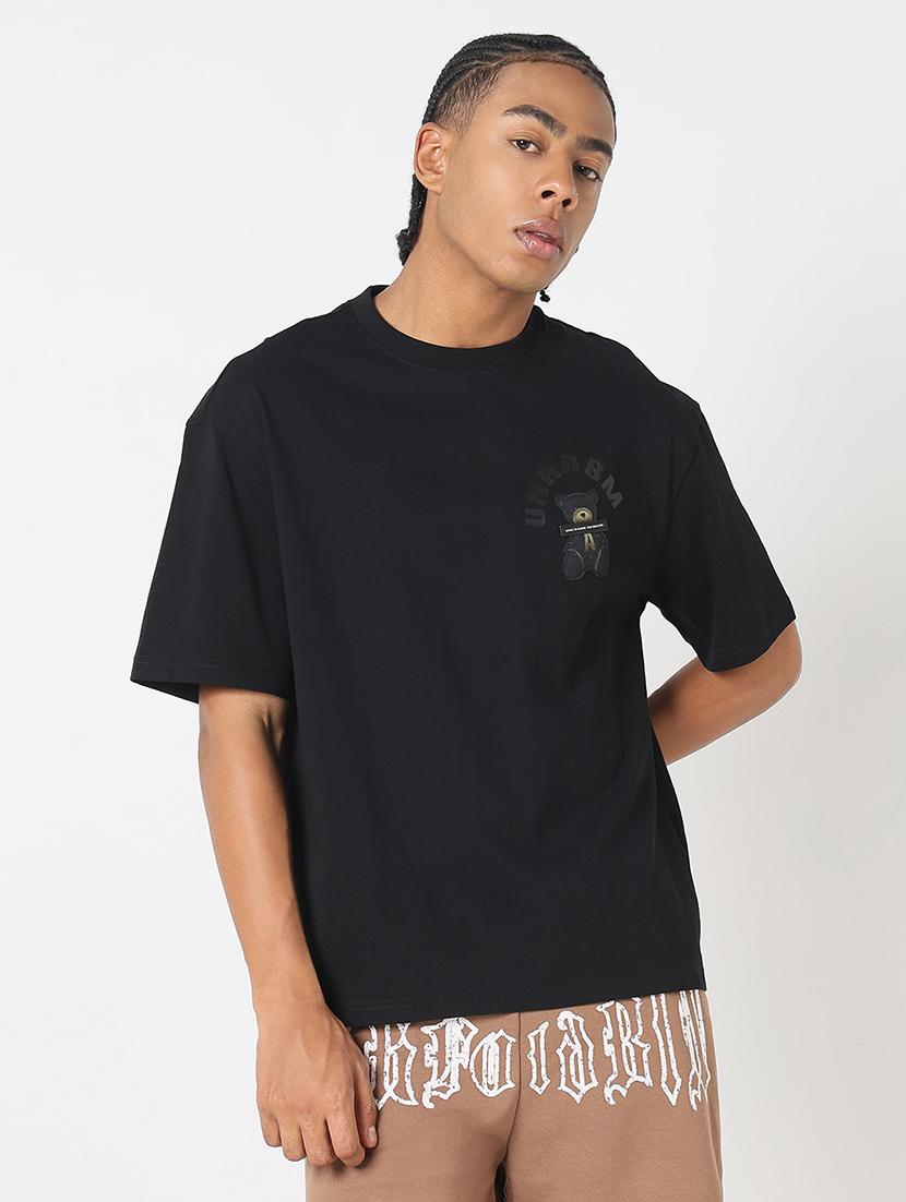 men back print round neck regular fit t-shirt - 21843278 - Standard Image - 2