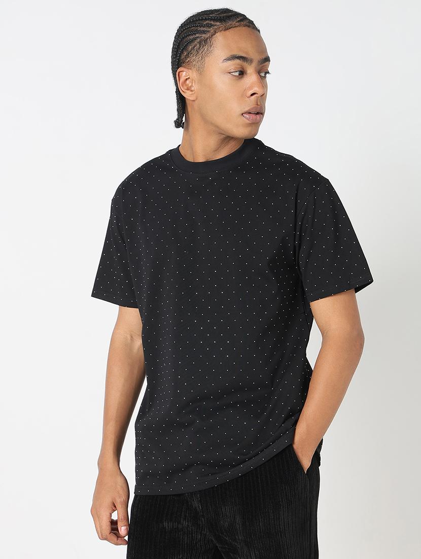 men all over print round neck regular fit t-shirt - 21843279 - Standard Image - 2