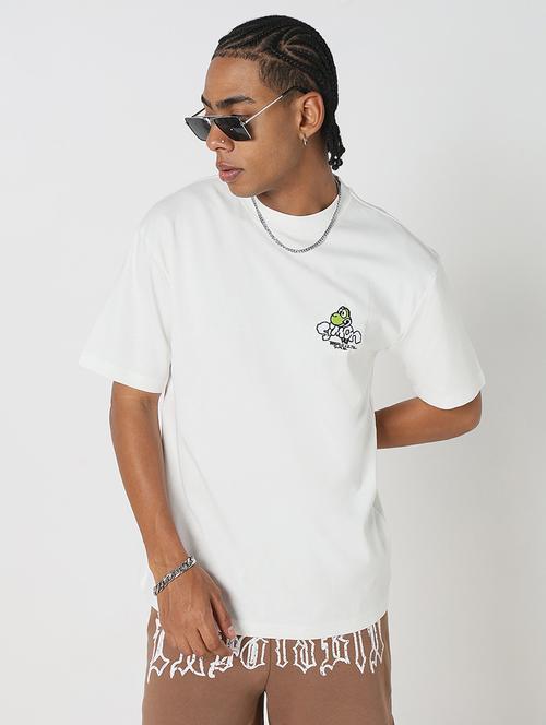 men back print round neck regular fit t-shirt - 21843293 - Standard Image - 0
