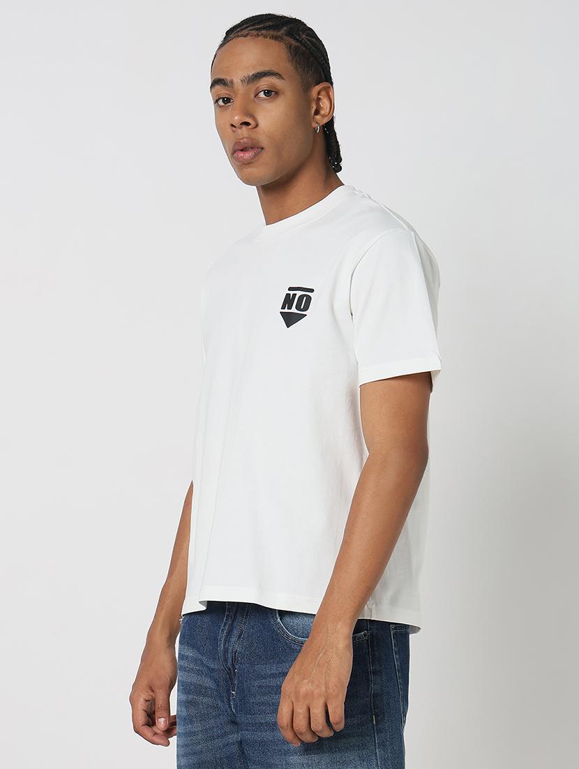 men placement print round neck regular fit t-shirt - 21843316 - Standard Image - 2