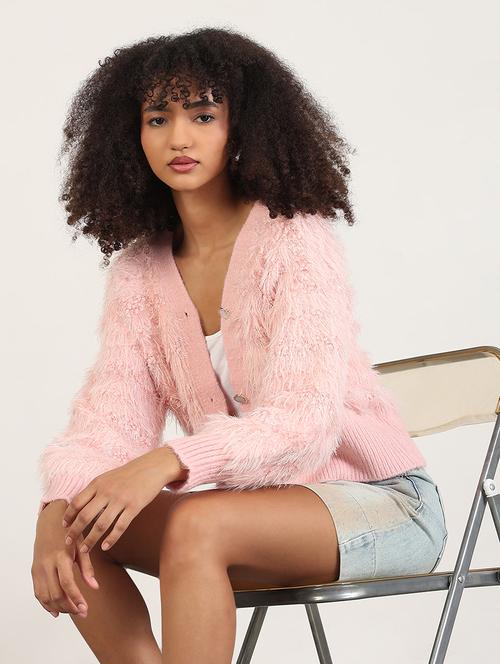 women long sleeves fur cardigan - 21843385 -  Standard Image - 0