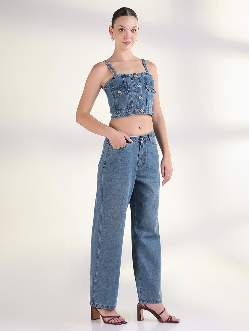 women solid top and trouser with jacket set co-ord - 21843430 - Standard Image - 2