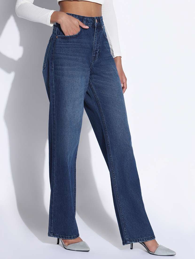 women high rise straight fit jean - 21843539 -  Standard Image - 2