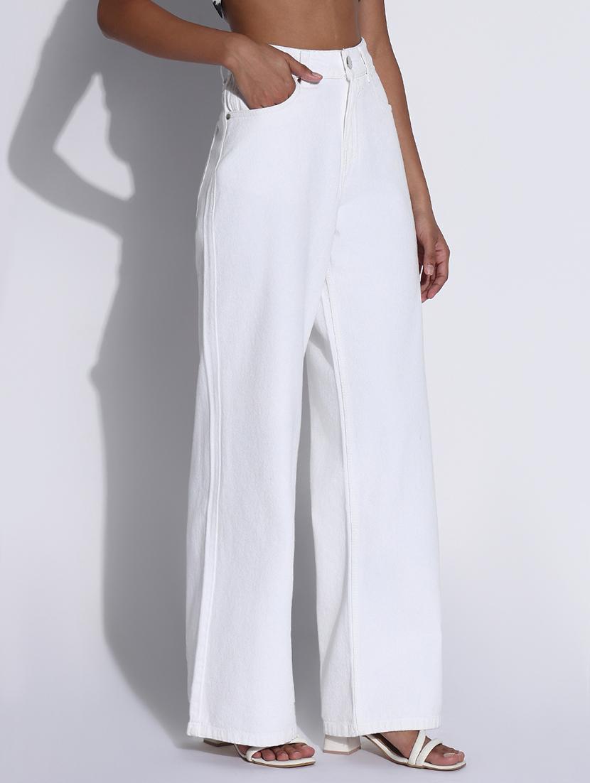 women high rise wide leg jean - 21843543 - Standard Image - 2